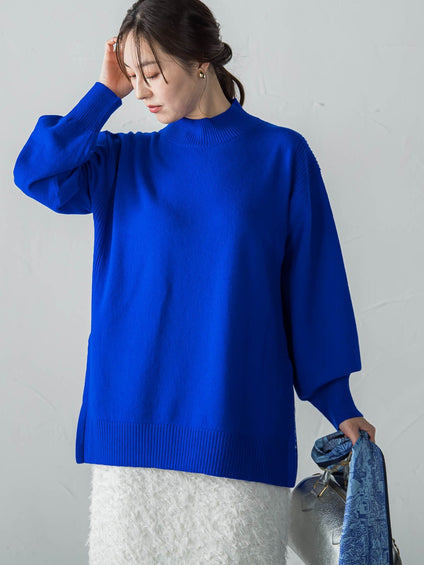 ファインメリノウールチュニックニット≪洗える≫