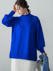 ファインメリノウールチュニックニット≪洗える≫