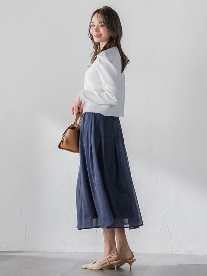 パフスリーブダブルジップブルゾン