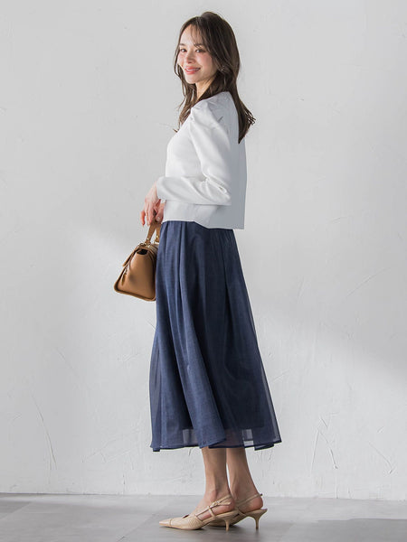 パフスリーブダブルジップブルゾン