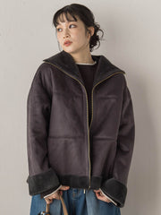 【WEB限定】フェイクムートンファーコート