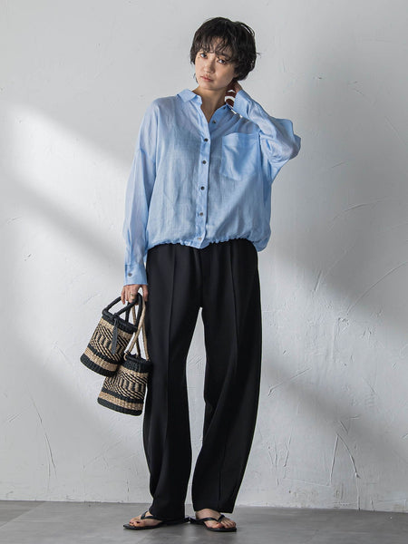 ラスターラミーカルゼバックドロストヘムシャツ