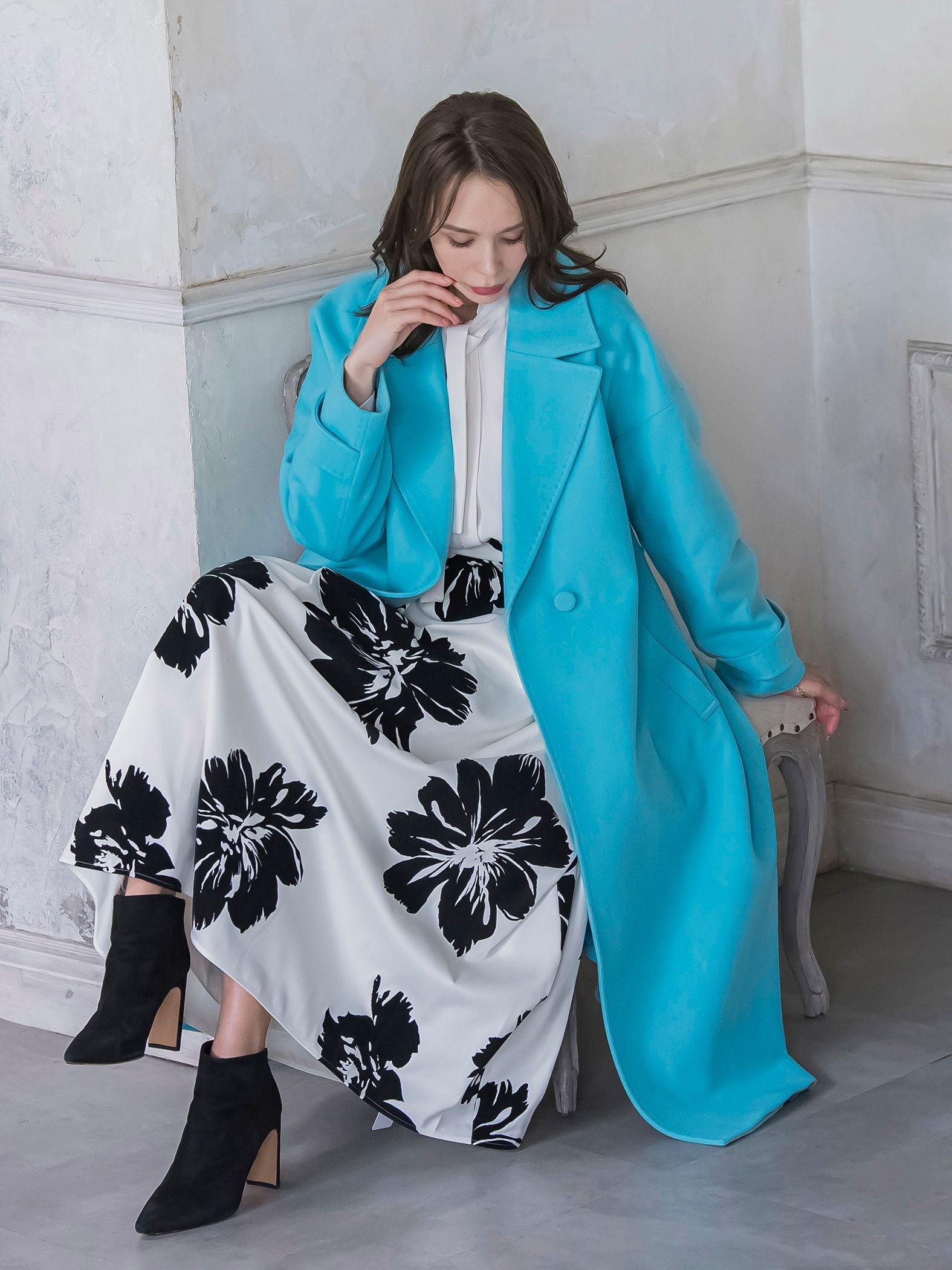 テーラードカラーコート