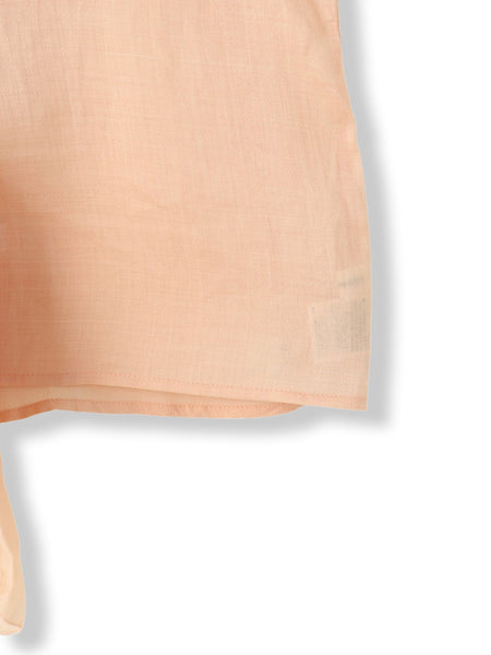 ラスターラミーカルゼラッフルカラーブラウス