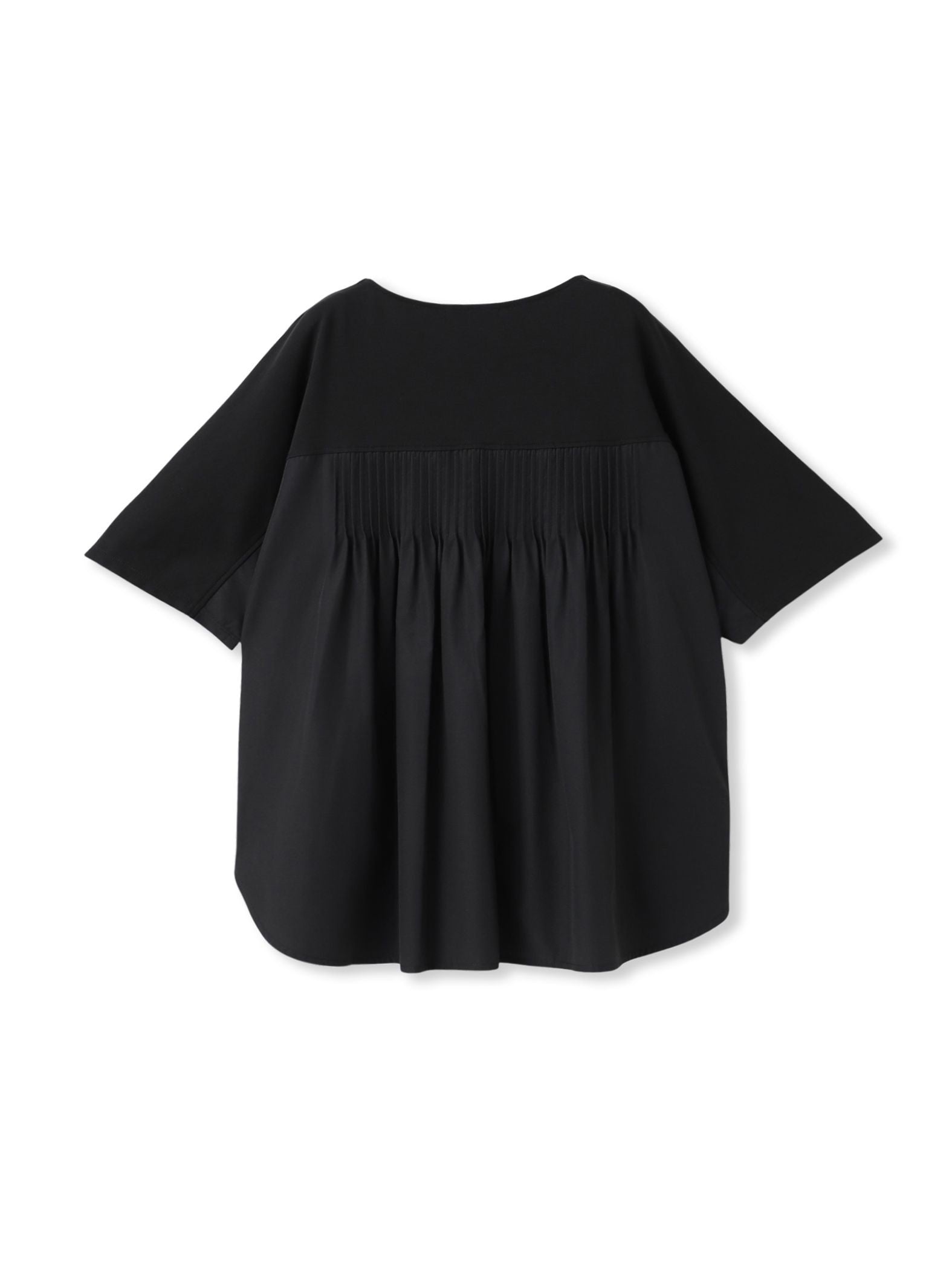 【WEB限定】≪夏の体型カバーに≫タックフレアカットソー