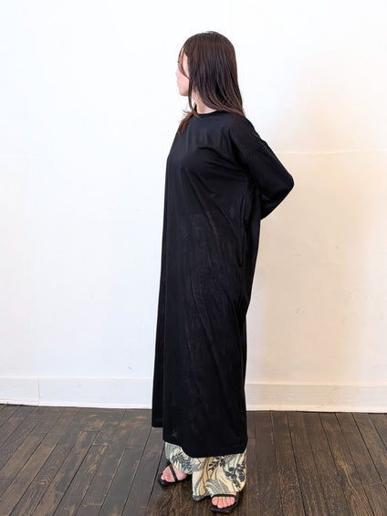《予約販売》sheer long dress 　【日本製】