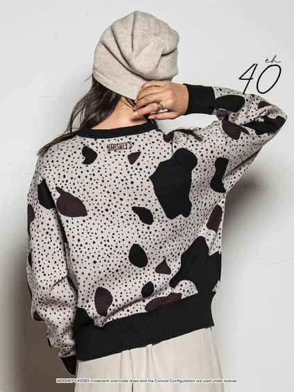 【40周年限定】HERSHEY’Sキスチョコクッキークリームニットプルオーバー≪手洗い可能≫