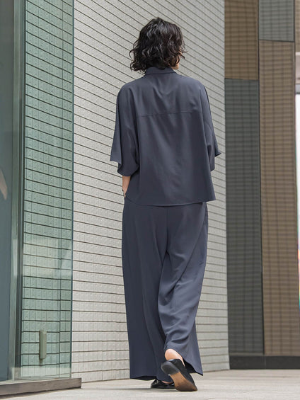 【大きいサイズ】キレリワイドパンツ≪洗濯機で洗える≫