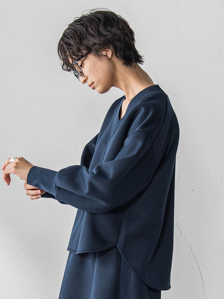 軽量ボンディングスカートセットアップ≪洗濯機で洗える≫