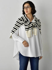 【WEB限定】”3コーデが叶う2点セット”ニット×シャツ≪手洗い可能≫