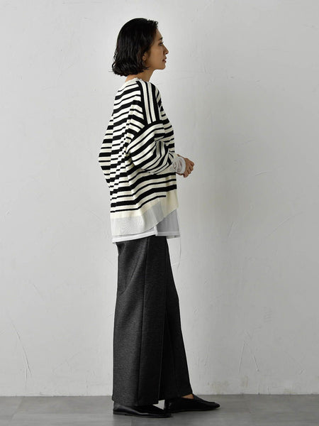 【WEB限定】”3コーデが叶う2点セット”ニット×シャツ≪手洗い可能≫