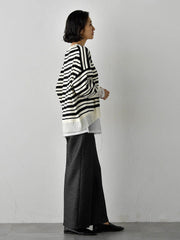 【WEB限定】”3コーデが叶う2点セット”ニット×シャツ≪手洗い可能≫