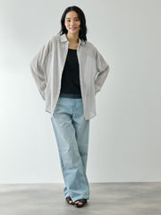 リネニーヴェールステンカラーブラウス