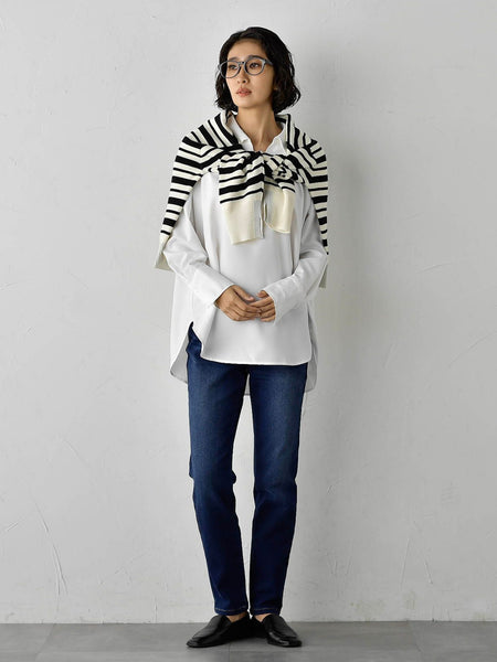 【WEB限定】”3コーデが叶う2点セット”ニット×シャツ≪手洗い可能≫