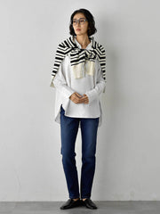 【WEB限定】”3コーデが叶う2点セット”ニット×シャツ≪手洗い可能≫