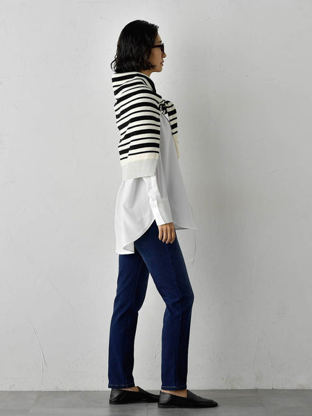 【WEB限定】”3コーデが叶う2点セット”ニット×シャツ≪手洗い可能≫