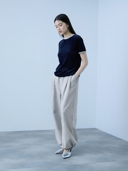 【着回し抜群】裏毛2タックパンツ