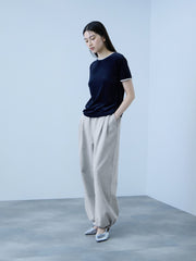 【着回し抜群】裏毛2タックパンツ