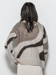 【WEB限定】マーブルニット≪手洗い可能≫