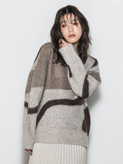 【WEB限定】マーブルニット≪手洗い可能≫