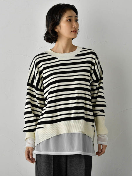 【WEB限定】”3コーデが叶う2点セット”ニット×シャツ≪手洗い可能≫