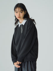 配色ポロスウェットプルオーバー≪セットアップ対応/手洗い可能≫