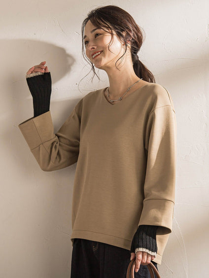 【WEB限定】【WILLIAM BRUNTON】カシミヤラインニットグローブ