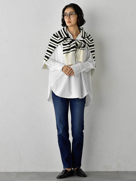 【WEB限定】”3コーデが叶う2点セット”ニット×シャツ≪手洗い可能≫