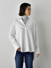 【WEB限定】”3コーデが叶う2点セット”ニット×シャツ≪手洗い可能≫