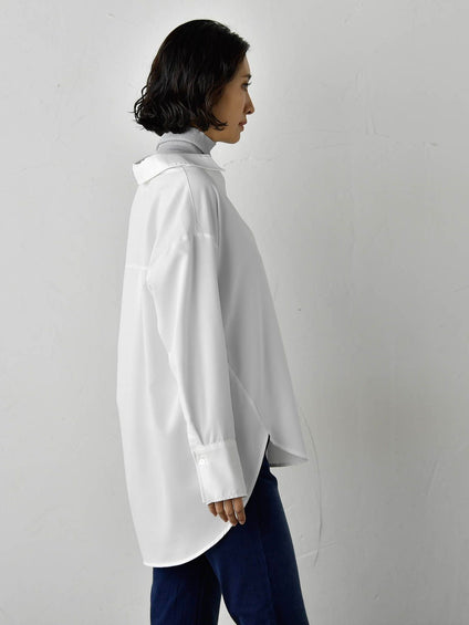 【WEB限定】”3コーデが叶う2点セット”ニット×シャツ≪手洗い可能≫