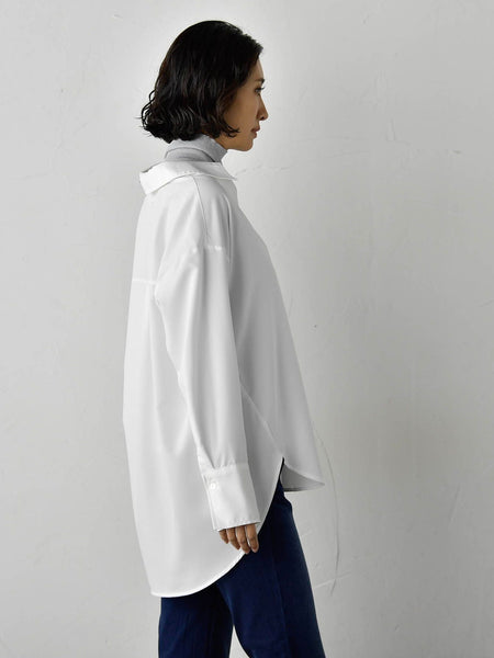 【WEB限定】”3コーデが叶う2点セット”ニット×シャツ≪手洗い可能≫