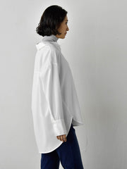 【WEB限定】”3コーデが叶う2点セット”ニット×シャツ≪手洗い可能≫