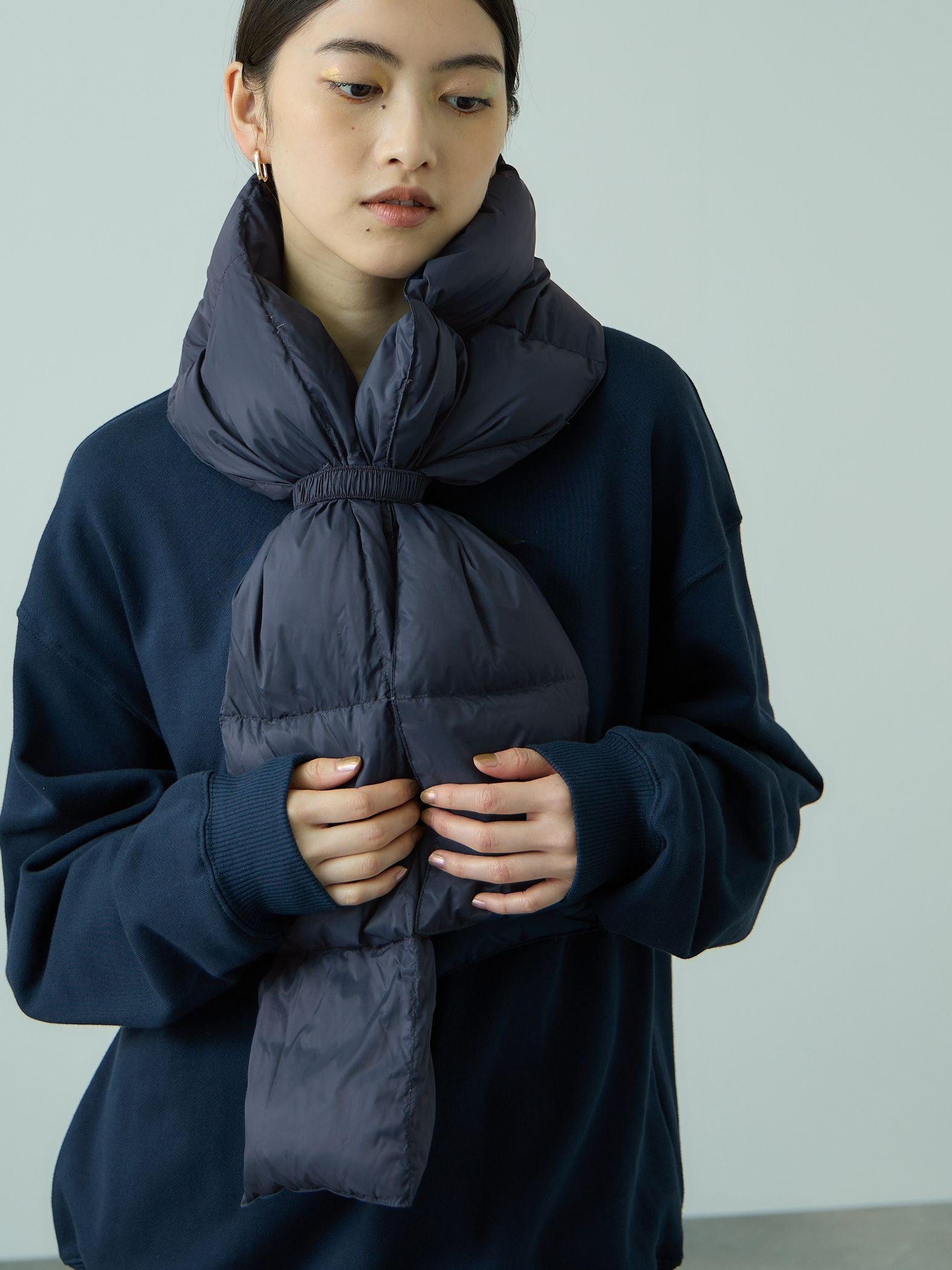 TAION　マウンテンボリュームダウンスカーフ≪手洗い可能≫