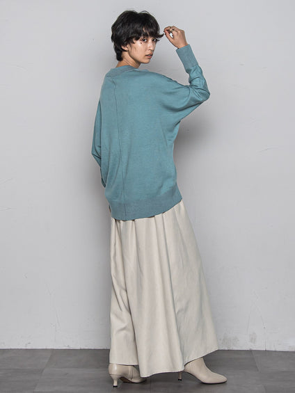 今日の気分で着回せるリバーシブルニット≪手洗い可能≫