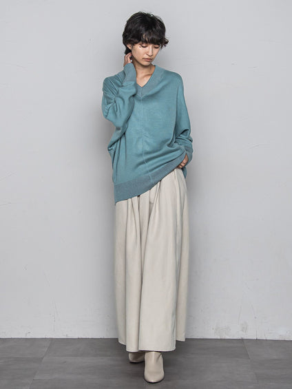 今日の気分で着回せるリバーシブルニット≪手洗い可能≫