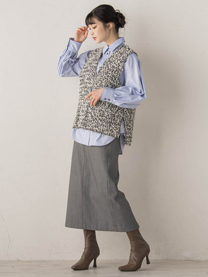 ボリュームスリーブシャツ≪洗濯機で洗える≫