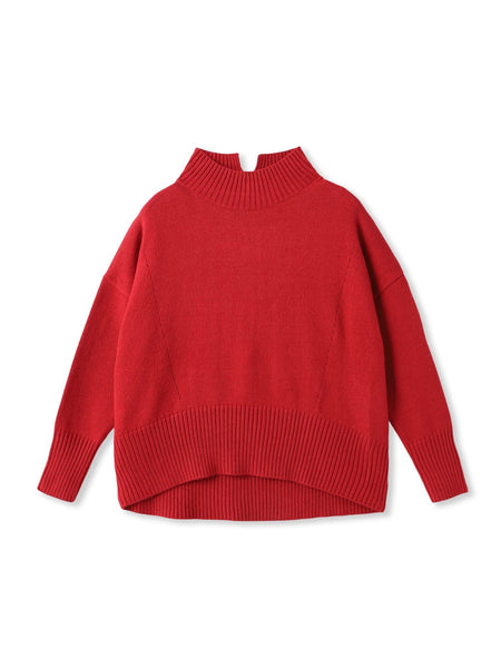ハイネックシンプルニット≪手洗い可能≫