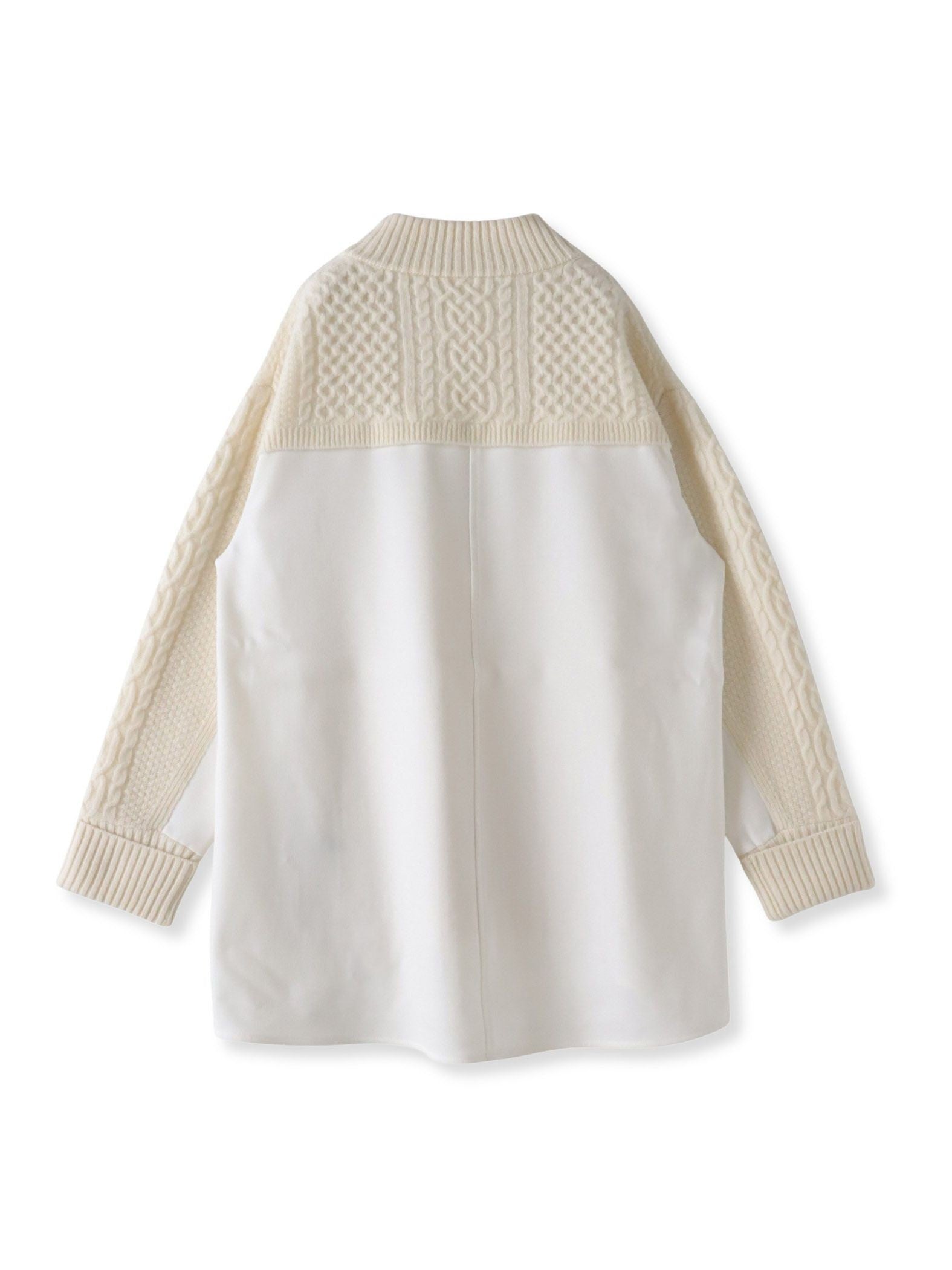 【大きいサイズ】ハミルトンケーブル切り替えニット