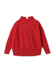 ハイネックシンプルニット≪手洗い可能≫