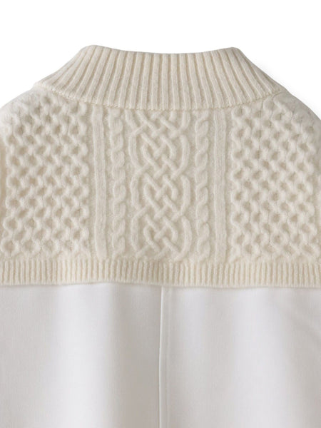 【大きいサイズ】ハミルトンケーブル切り替えニット