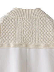 【大きいサイズ】ハミルトンケーブル切り替えニット