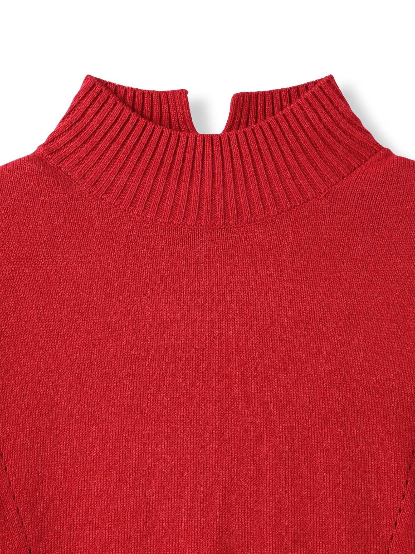 ハイネックシンプルニット≪手洗い可能≫