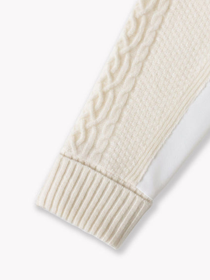 【大きいサイズ】ハミルトンケーブル切り替えニット