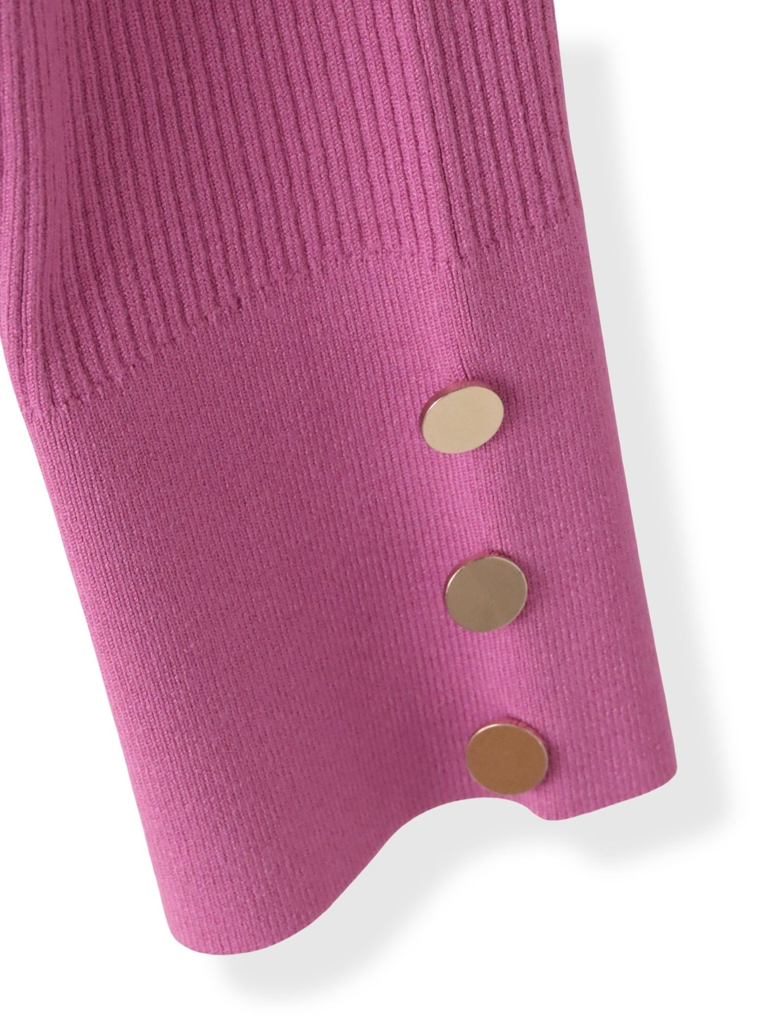 シャーリングスリーブニット