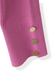 シャーリングスリーブニット