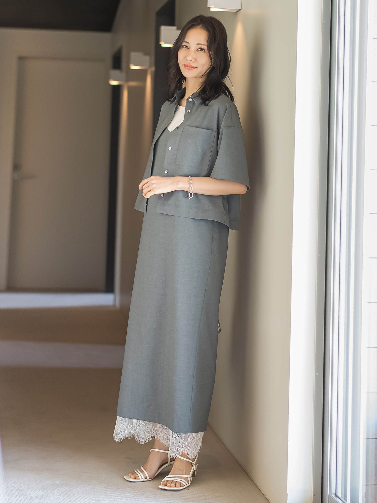 エディター東原妙子×LAUTREAMONT/レースワンピース