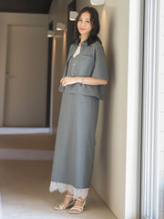 エディター東原妙子×LAUTREAMONT/レースワンピース