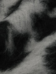 レオパードジャガードシャギーニットプルオーバー