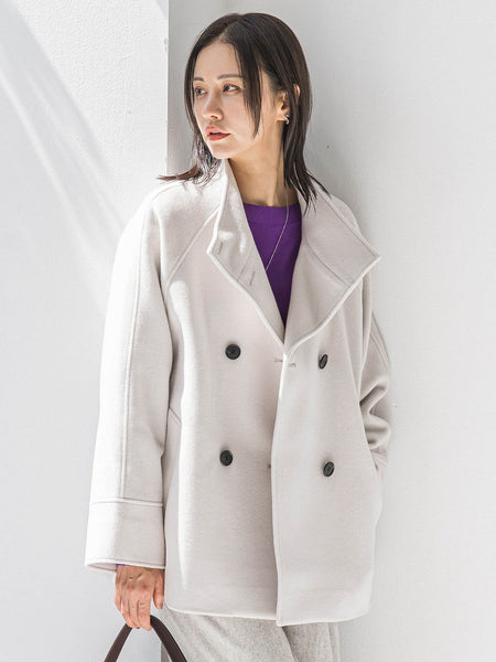 プレミアムウールカシミヤショートコート