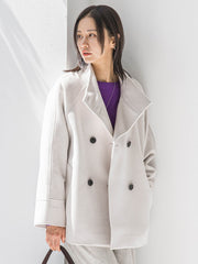 プレミアムウールカシミヤショートコート